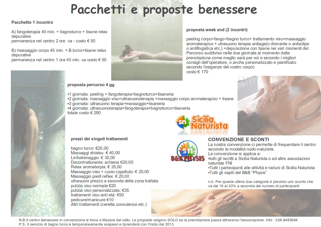 Pacchetti Benessere Naturisti